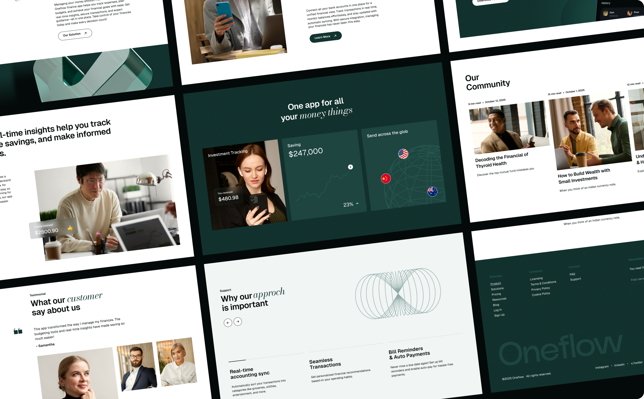 Clean & Modern Finance Website UI Kit with Design Tokens and Organized Layers in Figma - Large Shot 2