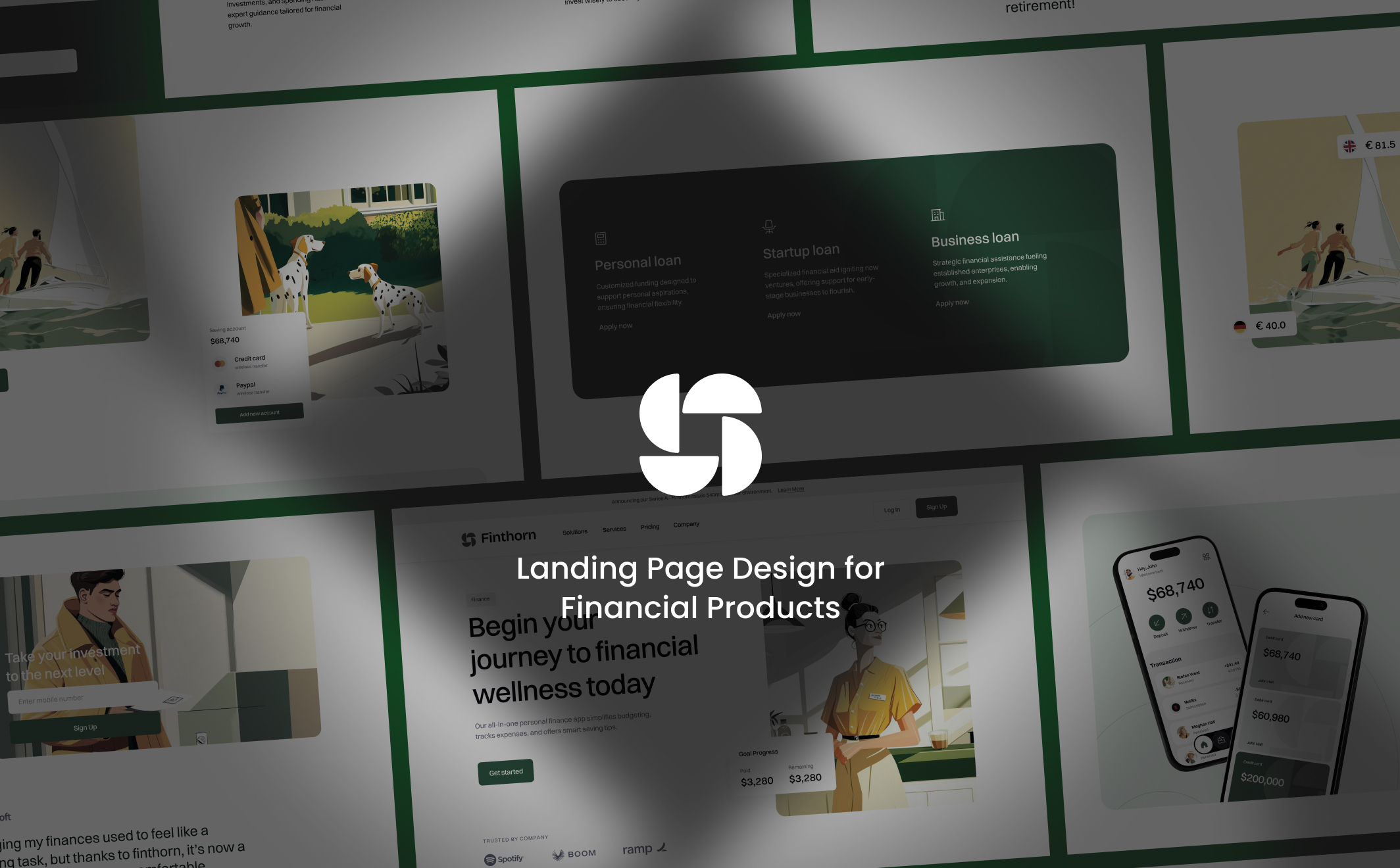 Landing Page Template for Financial Products with Customizable Sections & Visual Metaphors in Figma - Large Shot 5