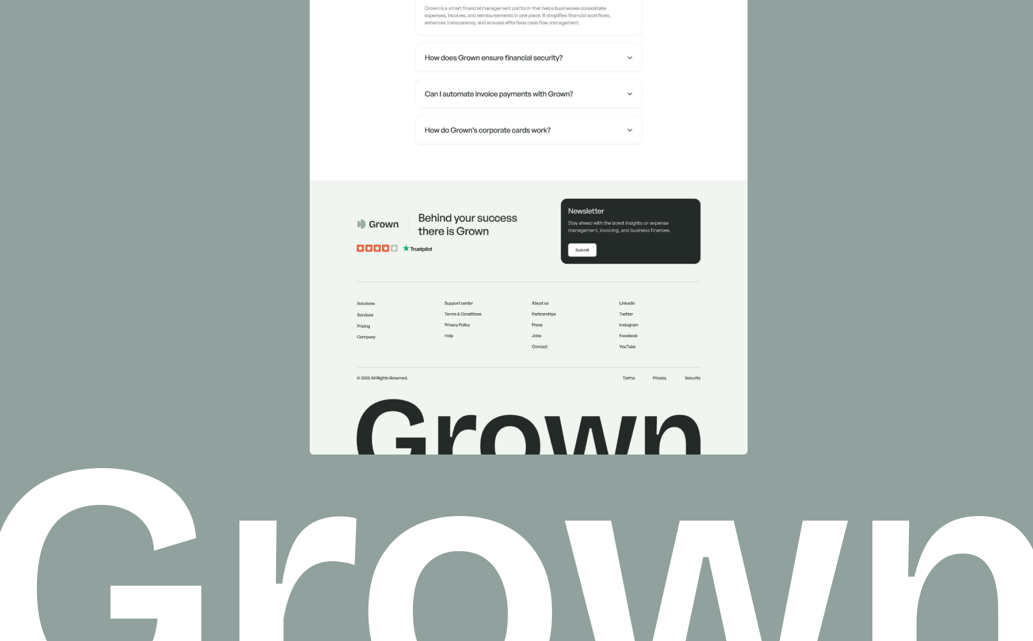 Grown – Expense Management Landing Page Template - Large Shot 4