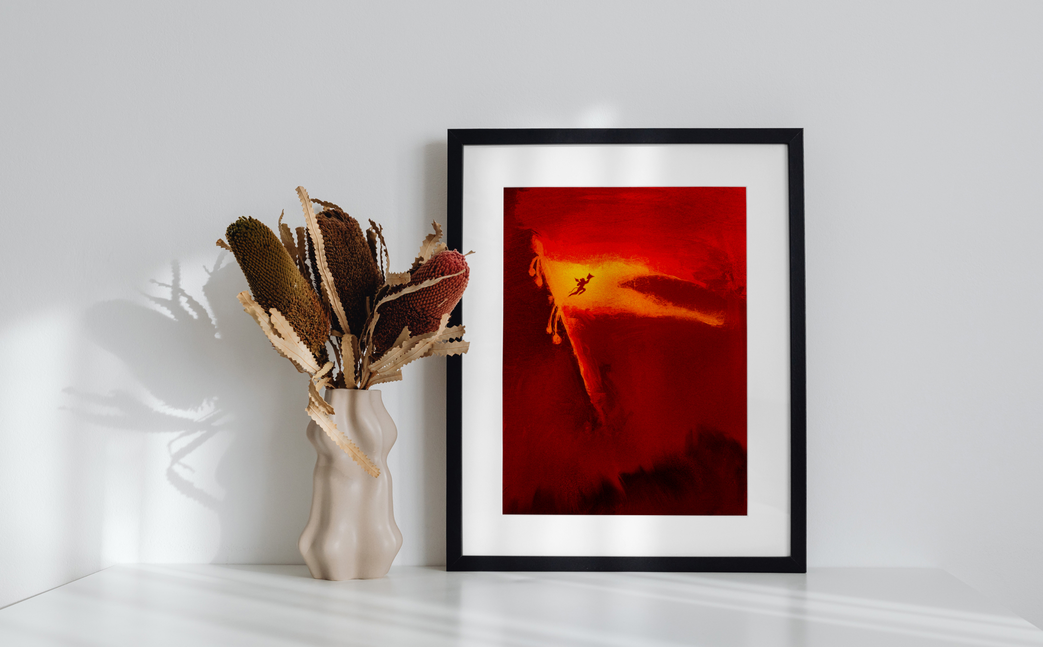 Lord Hanuman Carrying the Flag of Hope – A Sacred Leap Through Fire and Faith - Large Shot 4