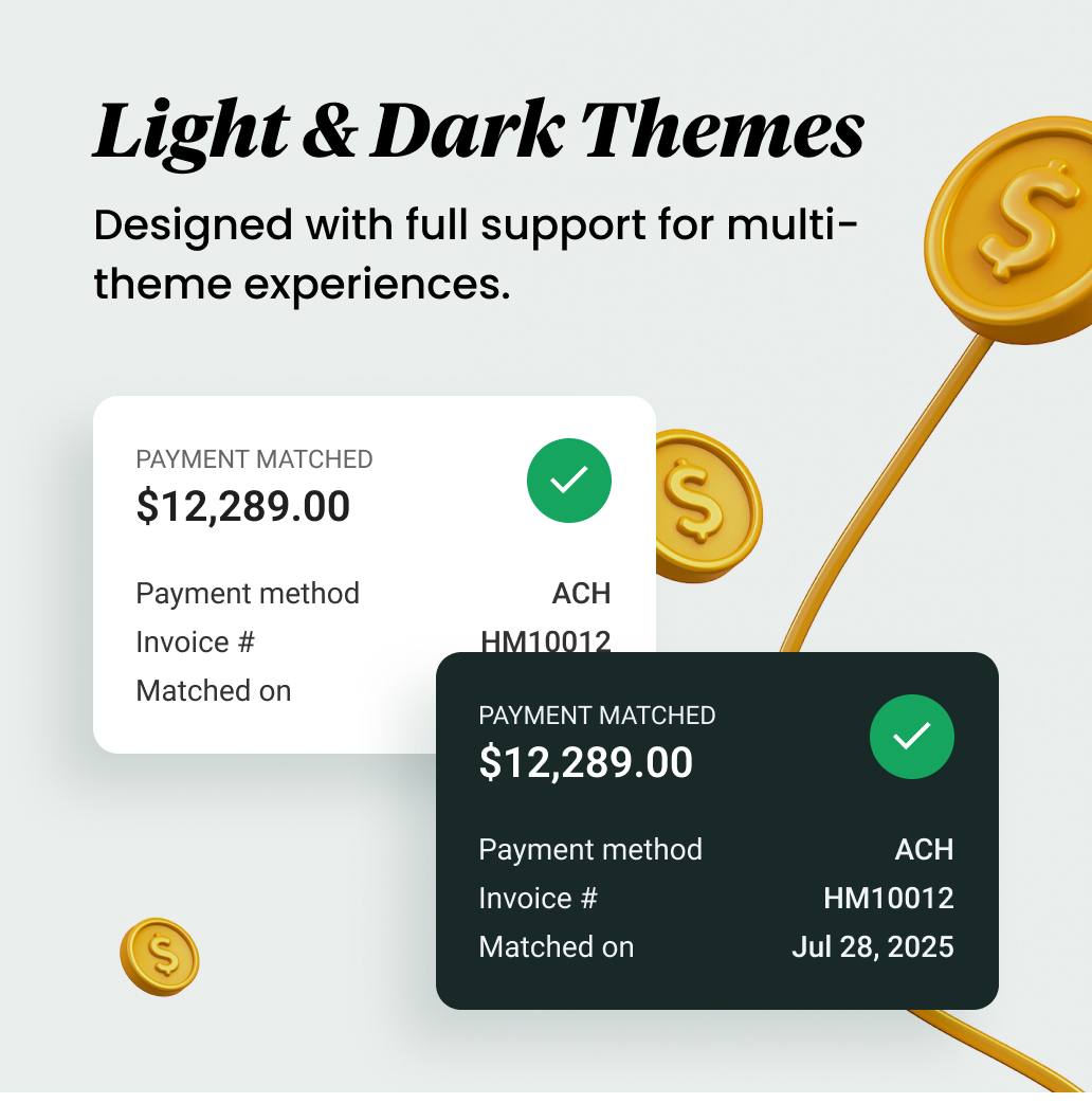 Modern Admin Dashboard UI Kit for Managing Design Content with Figma Tokens & Variants - Small Shot 2