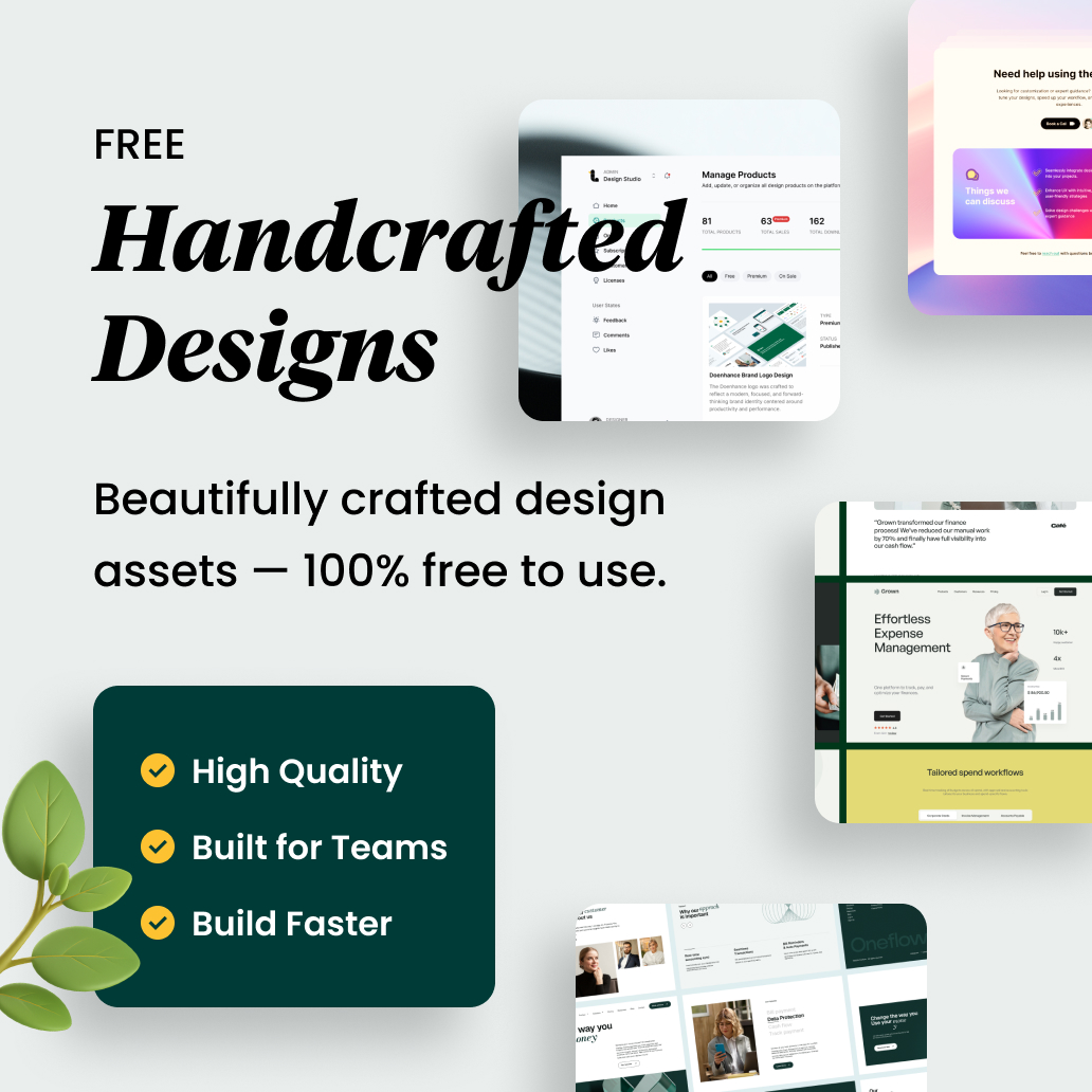 Modern Admin Dashboard UI Kit for Managing Design Content with Figma Tokens & Variants - Small Shot 4